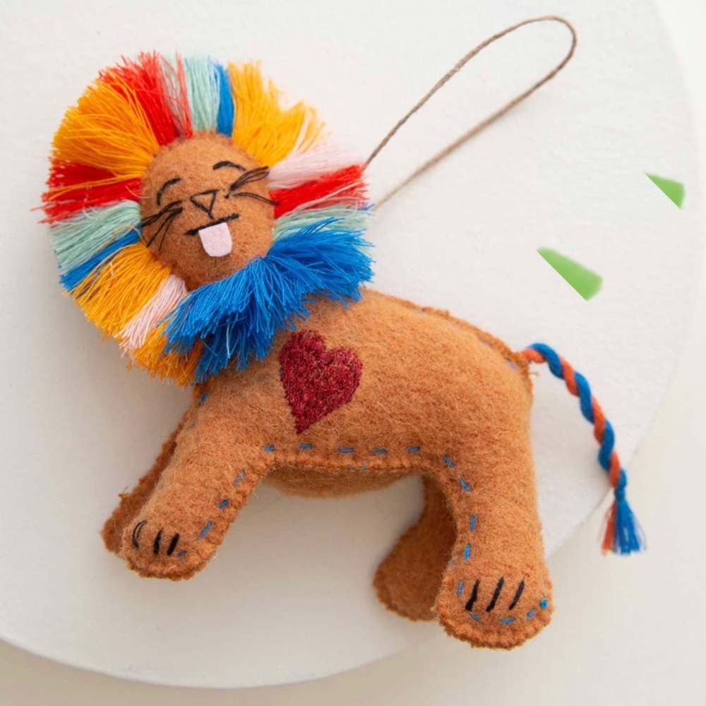 Noonday Collection Merry Mane Lion ornament